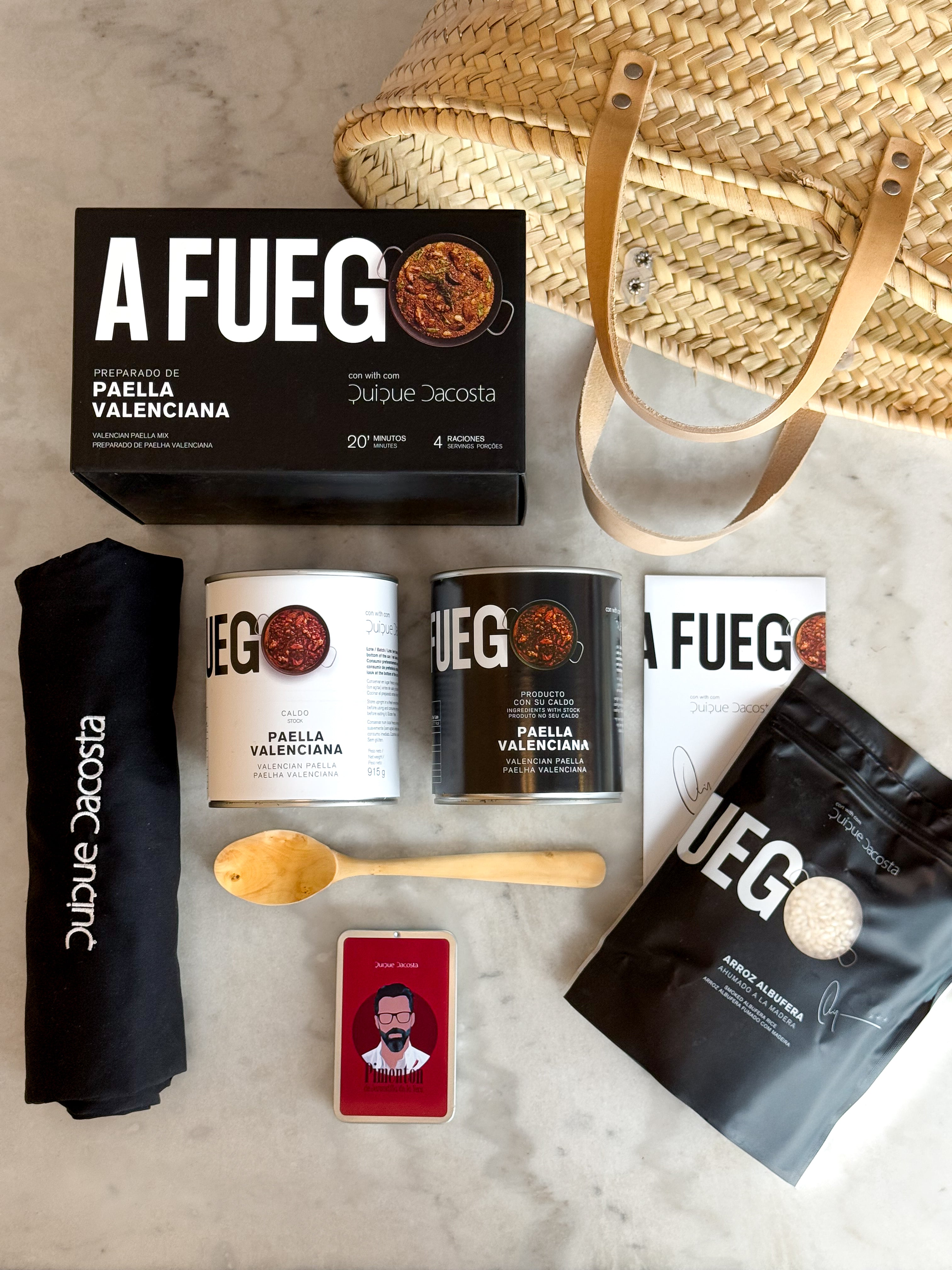 Capazo con Paella Valenciana